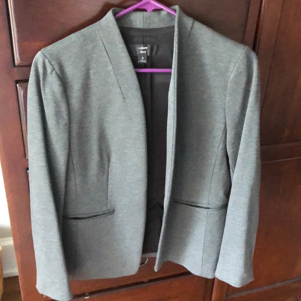 J. Crew Going Out Blazer in gray Heather dove